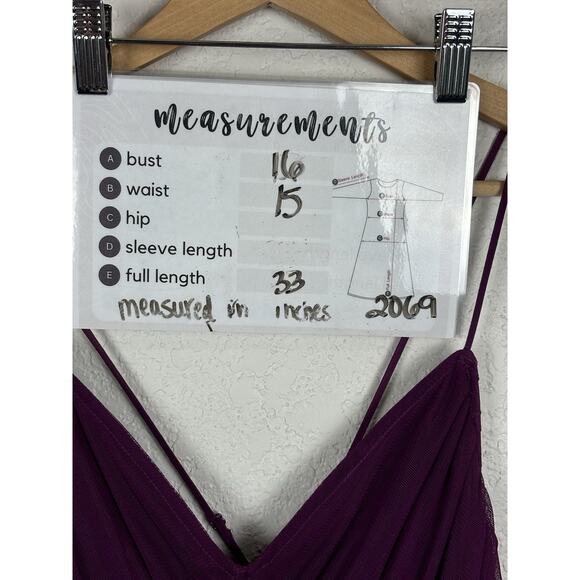 Vintage Betsey Johnson Womens Slip Dress Sz 6 Purple Fairy Whimsy‎ Romantic 90s - Picture 12 of 12